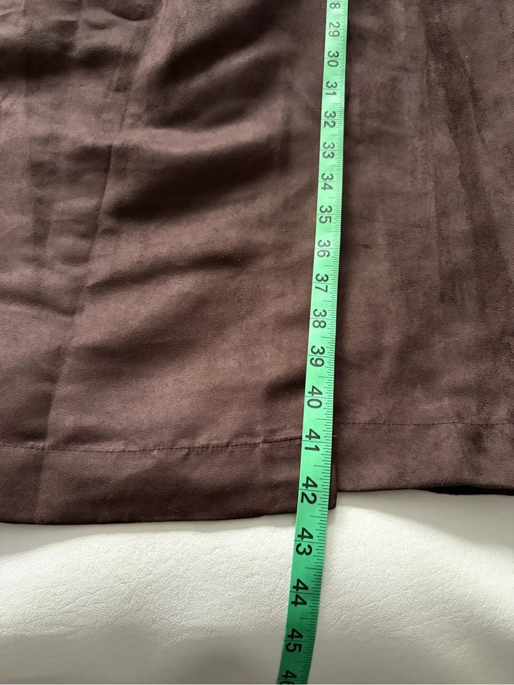 Banana Republic Factory Faux Suede Wrap Dress Sz 12 Modern Clean Classic Office - Picture 8 of 11